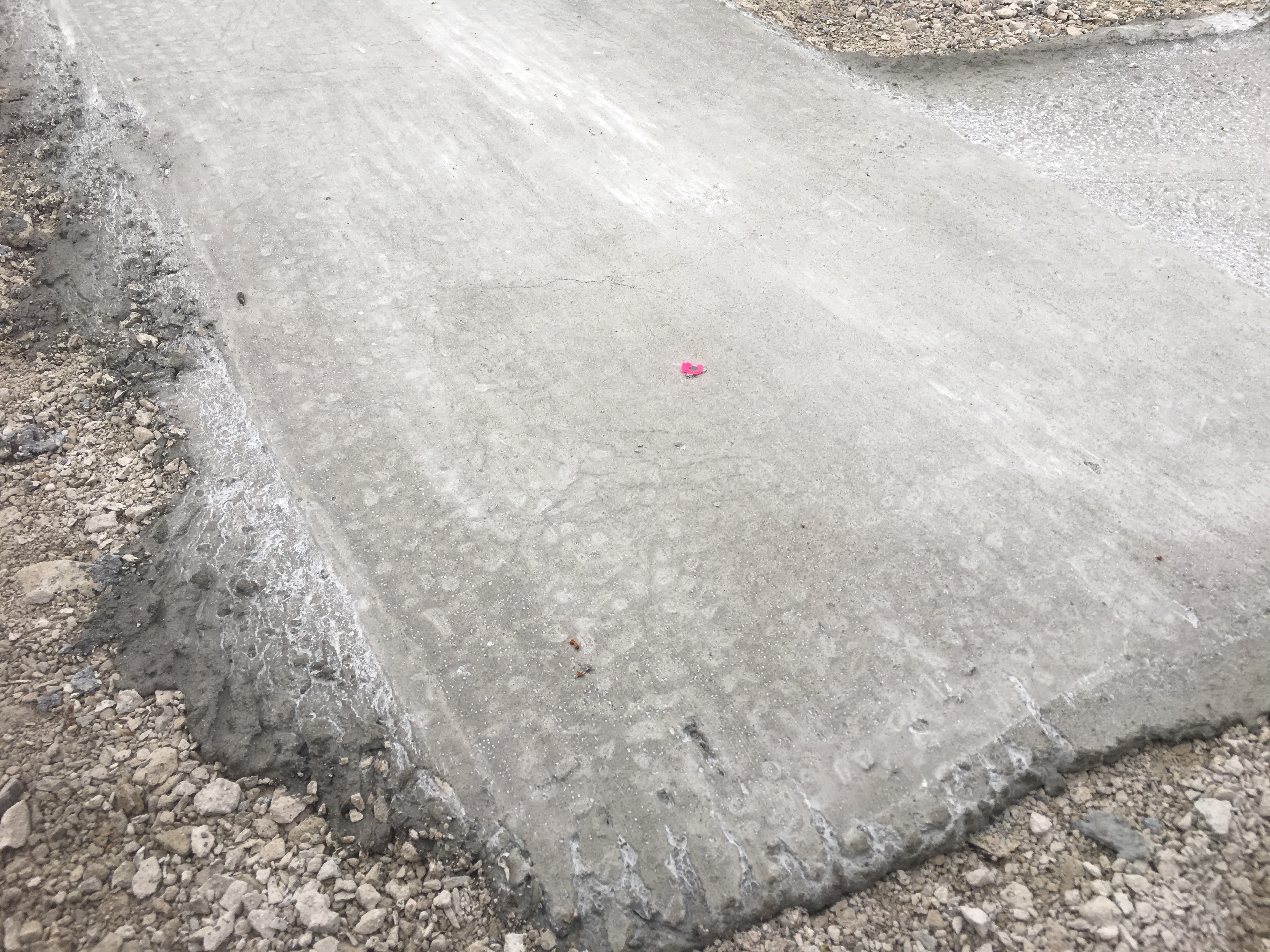 Property boundary survey stakes